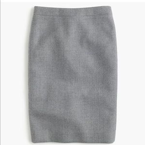 J Crew NWT No. 2 Pencil Skirt - 00P Gray